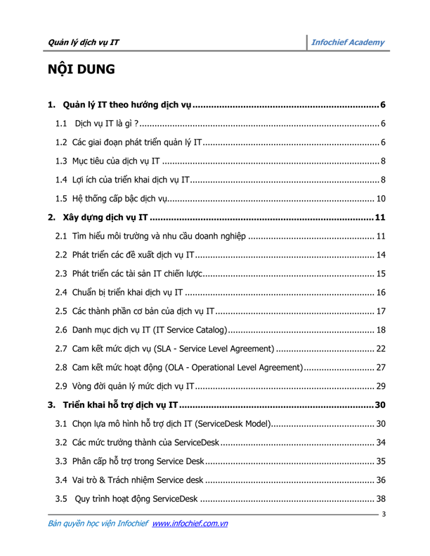 Trang nội dung 2 của sách Quản lý dịch vụ IT hiệu quả